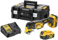 Реноватор DeWalt DCS356P2 DCS356P2-QW пиление, резка, шлифование, шабрение, питание: аккумулятор, 12 В, 5 А·ч, регулировка скорости, оборотов холостого хода: от 15000 до 20000 об/мин, диаметр