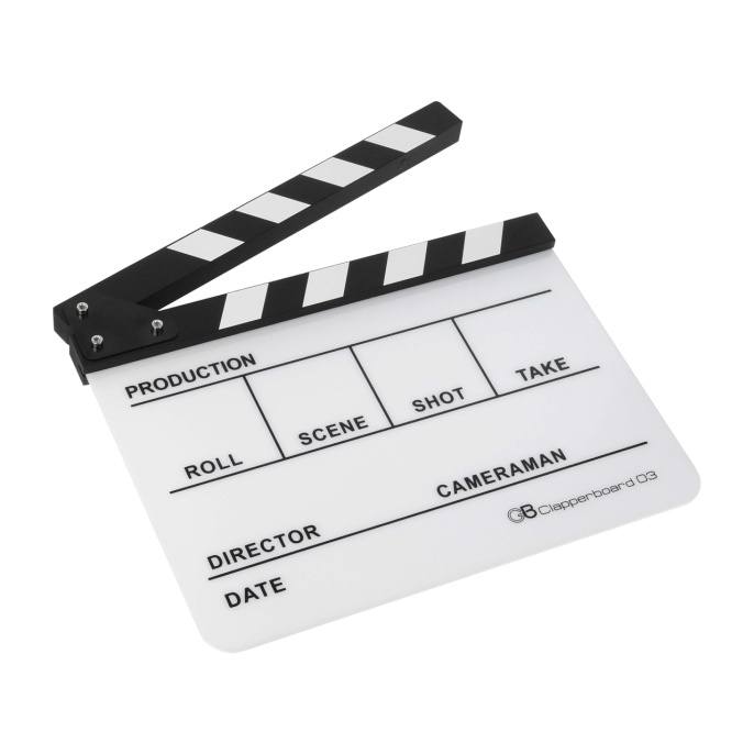 Кинохлопушка GreenBean Clapperboard 03 белая