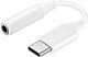Переходник Samsung EE-UC10JUWRGRU USB Type-C (m) Jack 3.5mm (f) белый