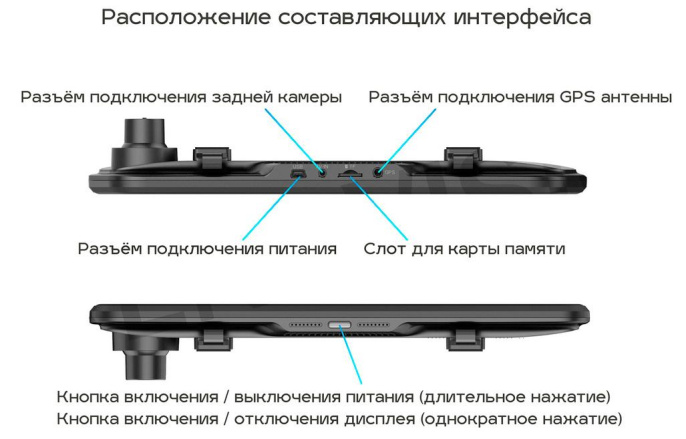 Видеорегистратор TrendVision MR-810 GT черный 2Mpix 1080x1920 1080p 140гр. GPS MSTAR 8336N