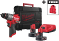 Промо-набор Milwaukee M12 FPD2MC-602X (4933499463) (включает: дрель-шуруповерт M12 FPD2-602X, 2 аккумулятора M12 B6, зарядное устройство С12С, пуховый жилет Milwaukee)