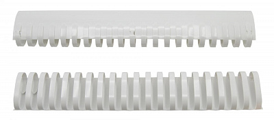 Пружины для переплета пластиковые Silwerhof d 51мм 411-450лист A4 белый (50шт) (1373590)