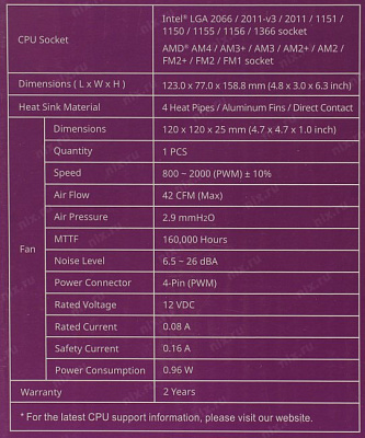 Охладитель Cooler Master RR-212S-20PK-R1 Hyper 212 Black ed.(4пин1155/1366/2011/2066/AM4-FM2 6.5-26дБ 800-2000об/мин)