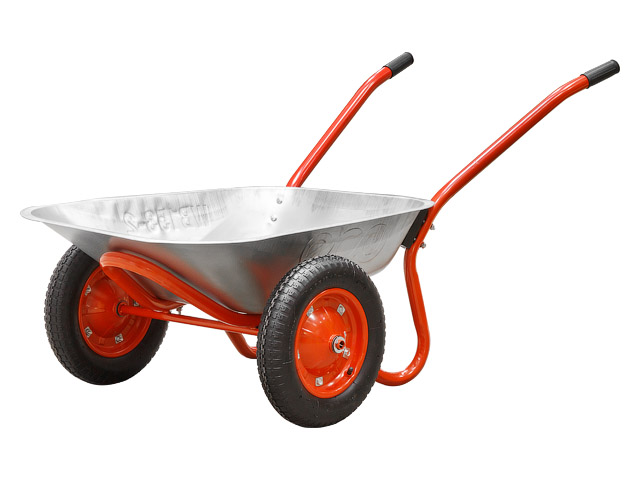 Тачка садовая ECO WB153-2 80л, 150кг, 2 пневмоколеса 3.25-8