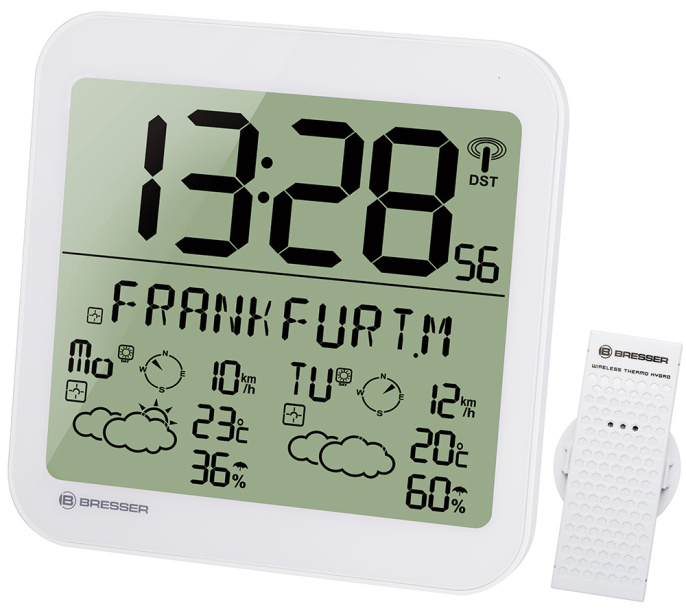 Метеостанция Bresser MyTime Meteotime LCD, белые