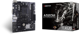 Материнская плата Biostar A520MHP 2.0 Soc-AM4 AMD A520 2xDDR4 mATX AC`97 8ch 7.1 GbLAN RAID+VGA+HDMI