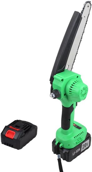 Пила цепная аккумуляторная бесщеточная Zitrek GreenSaw 20V (20 В, 4 Ач Li-ion аккумулятор 1 шт, 2 Ач Li-ion аккумулятор 1 шт, ЗУ) 082-1858-1