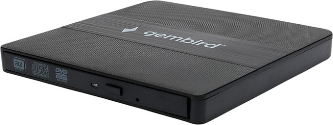 Внешний привод Gembird DVD-USB-03C пластик, черный