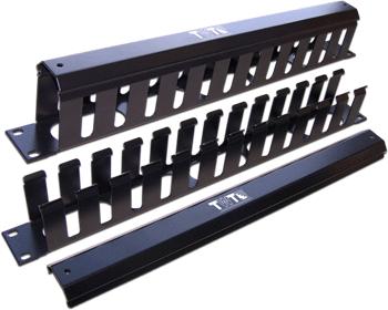 Кабельный органайзер гориз. Lanmaster (TWT-ORG/CV-1U ) односторонний пальцы 1U шир.:19"