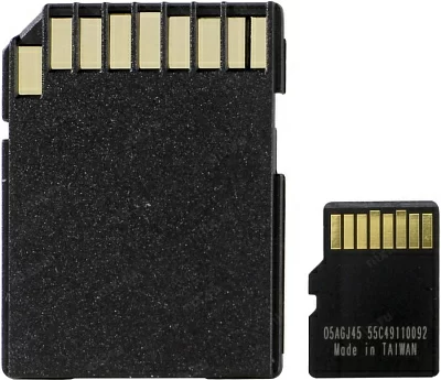 Карта памяти Qumo QM512GMICSDXC10U3 microSDXC 512Gb Class10 UHS-I U3 + microSD-- SD Adapter