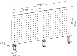 Органайзер Cactus CS-PEGB-RDBK,  для рабочего стола