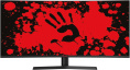 34" Монитор BLOODY MN340W,  3440x1440,  VA,  180Гц,  1хHDMI,  1хDP,  изогнутый, черный