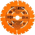 Диск пильный по дереву (160х20/16х1,7/1,1 мм; Z24) CMT 271.160.24H