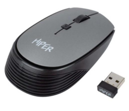 Мышь HIPER беспроводная HOMW-081 {1600dpi, серый, USB, 4кнп}