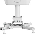 Кронштейн для проектора Cactus CS-PROF011S-WT, до 45кг, потолочный, поворот и наклон, белый