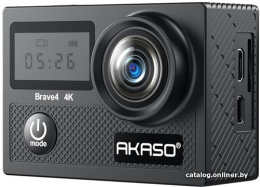 Экшн-камера AKASO BRAVE 4. Цвет: черный.