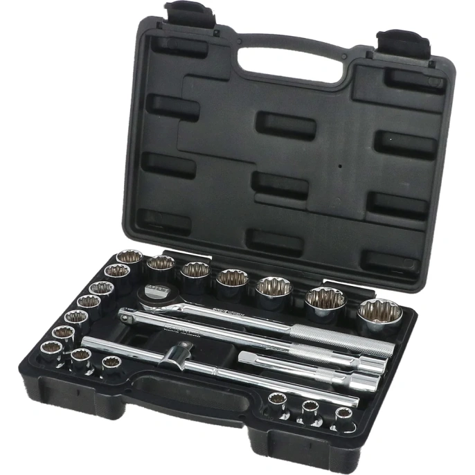 Набор торцевых головок BRENAR 22шт, 1/2", 12-гранные, 8-32мм BRKNAS022