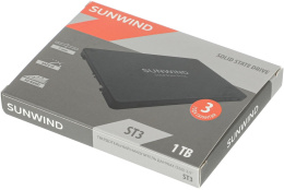 SSD накопитель SunWind ST3 SWSSD001TS2T 1ТБ, 2.5", SATA III, SATA, rtl
