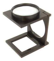 Лупа складная 3x, пластик, на подставке 29-75