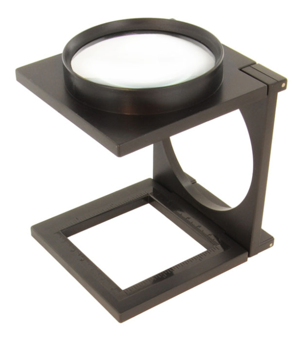 Лупа складная 3x, пластик, на подставке 29-75