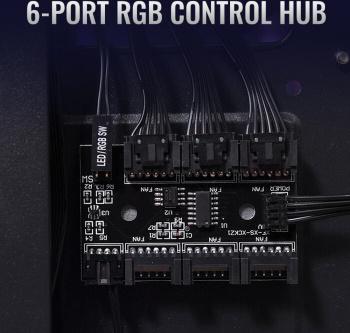 Корпус ATX Aerocool Python-G-BK-v1, Midi-Tower, без БП,  черный