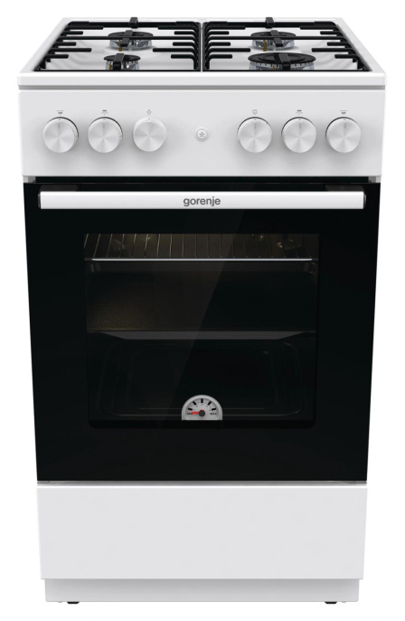 Плита Газовая Gorenje GG5A12WH белый без крышки реш.сталь