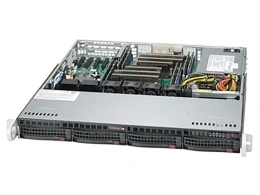Корпус Supermicro SC813MFTQC-R407CB 1U SuperChassis 4x 3.5" SAS/SATA Hot-Swap ATX 1+1 R400W P/N: CSE-813MFTQC-R407CB Retail