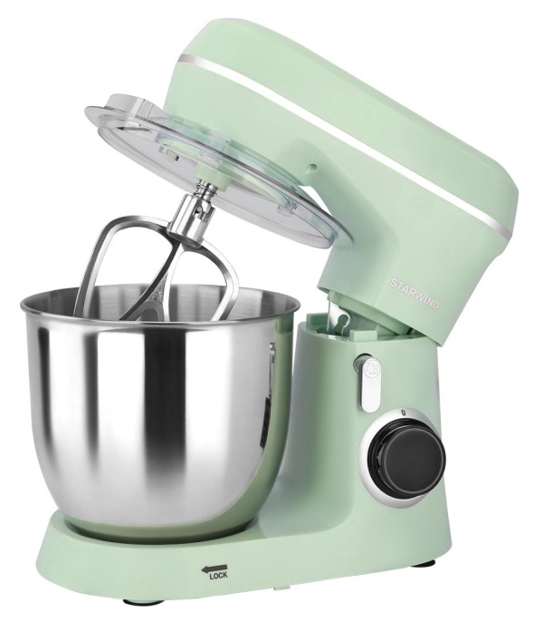 Миксер планетарный StarWind SPM6161, 1300Вт, мятный