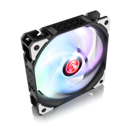 Вентилятор корпусный/ Case Cooler Raijintek AGERAS 12 ARGB-1 120x120x25mm, 4-pin PWM, 67.38CFM, 33dBA, 2200RPM, Black