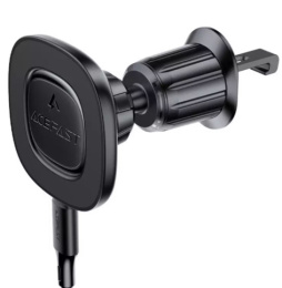 Магнитный беспроводной зарядный держатель для автомобиля ACEFAST D46 Magnetic Wireless Charging Car Holder For Air Vent - Black AF-D46-BK