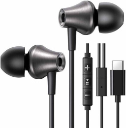 Наушники Ugreen EP105 USB Type-C внутриканальные, портативные, 20-20000 Гц, кабель 1.2 м