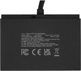 Кардридер UGREEN CM812 45167 4-in-1 MicroSD*USB*USB-C*SDXC*SDHC Card Reader. Цвет: черный (45167_)