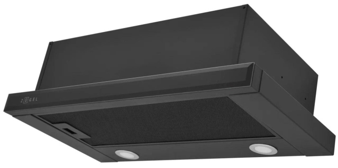 Вытяжка встраиваемая Zugel ZHT651GB черный управление: кнопочное 1 мотор