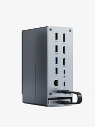 Многопортовая док-станция CABLETIME CB18D (CT-DK181-AG) 18-В-1 8K USB-C с поддержкой macOS MST на Chipset DL6950 (поддерживает 3 экрана)