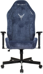 Кресло игровое Knight N1 Fabric синий Light-27 с подголов. крестов. металл