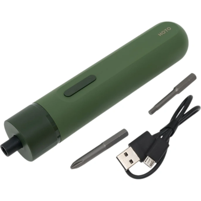 Аккумуляторная литий-ионная отвёртка HOTO li-ion screwdriver-lite, зелёный HTE0012GL