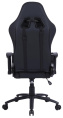 Кресло игровое Cactus CS-CHR-030BL, экокожа, до 120кг, регулируемые 2D подлокотники,  черный