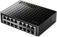 Коммутатор CUDY 16-Port 10/100 Mbps Metal Switch 16-Port 10/100 Mbps Switch, 16 10/100 Mbps RJ45 Ports, Switch/VLAN/Extend working mode DIP switch, Rack-mountable Steel Case, Power Saving, Plug & Play, Rack-Mount kits included FS1016