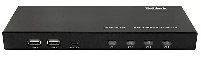 D-Link DKVM-410H/A2A, 4-портовый KVM-переключатель с портами HDMI и USB
