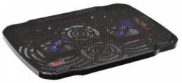 Подставка для ноутбука Buro BU-LCP156-B208, 15.6", 355х260х21 мм, 2хUSB, вентиляторы 2 х 80 мм, 560г, черный