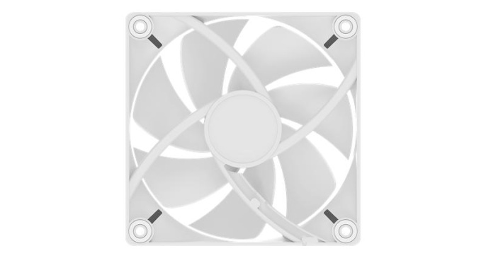 Вентилятор для корпуса Ocypus Delta F12 WH, 120x120x25mm, 4-PIN PWM, 500-2000 RPM, 29 DBA MAX, HYDRO BEARING