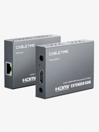 Удлинитель HDMI CABLETIME CP40G (CT-HEHD-FG60) Extender HD 1080P@60Hz до 60 м по витой паре RJ45