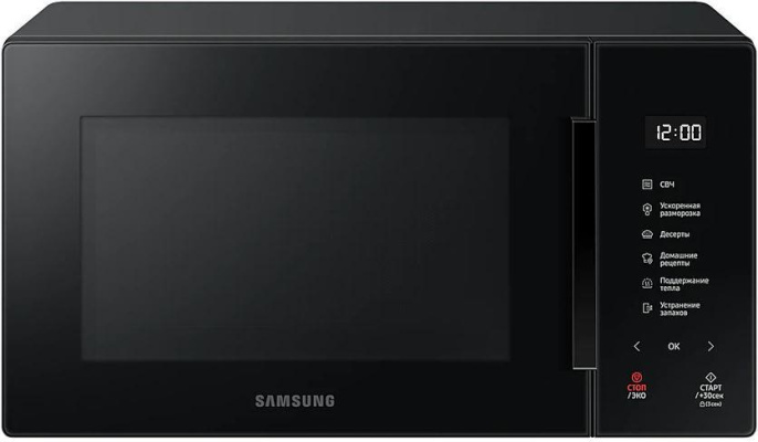 Микроволновая печь SAMSUNG MS23T5018AK/BW, 800Вт, 23л, черный
