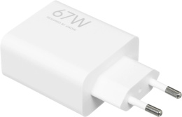 Сетевое зар./устр. Xiaomi 67W HyperCharge Power Adapter 67W 3.25A (PD) USB универсальное белый (BHR07SKEU)