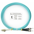 Оптический патч-корд duplex LC-ST 50/125 MM Cabeus FOP-50-LC-ST-3m 3 метра бирюзовый LSZH