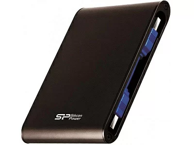 Внешний жесткий диск 2TB Silicon Power Armor SP020TBPHDA80S3K, 2.5", USB 3.2, Черный