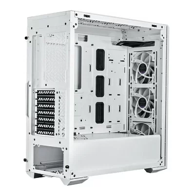 Корпус без БП Cooler Master MasterBox 520 WHITE U3x1,U3.1type Cx1,Audio,ARGB fanx3,front TG panel