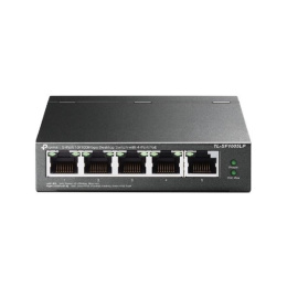 TP-Link TL-SF1005LP Настольный коммутатор с 5 портами 10/100 Мбит/с 4 порта PoE+