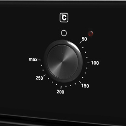 Духовой шкаф электрический DOMFY DM6642EO BG,  68л,  стекло черное