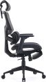 Кресло Cactus CS-CHR-MC01-GYBK, ткань, до 120кг, регулируемые 2D подлокотники,  черный